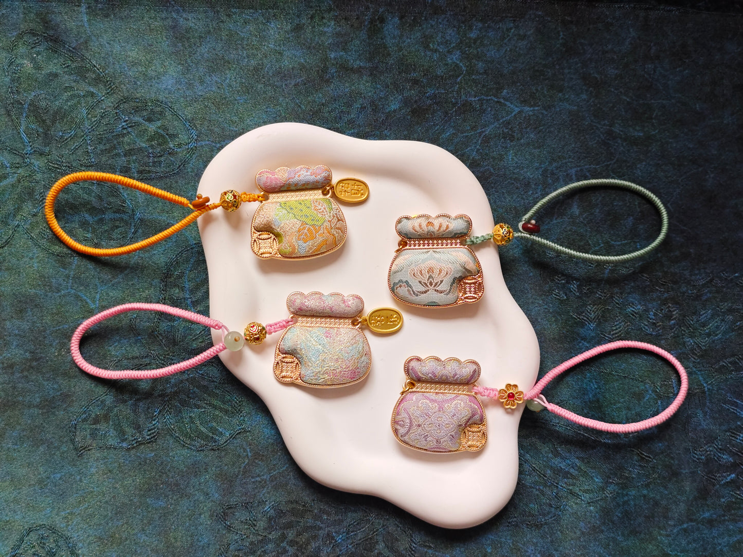 Song Brocade Coin Pouch Charms
